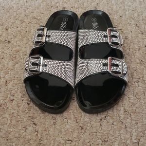 Sparkle jelly sandals